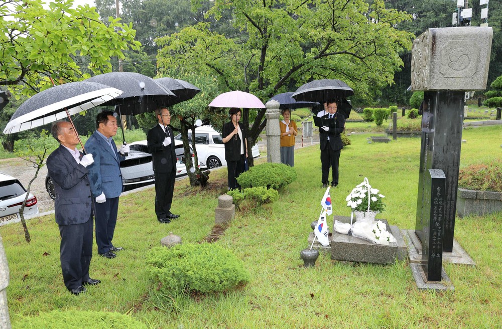양산시, 광복 80주년 우리고장 독립유공자 묘소 참배