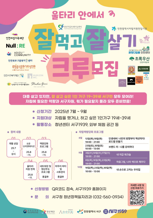 인천 서구, 울타리 안에서 잘 먹고 잘 살고 싶은 청년 모여라!