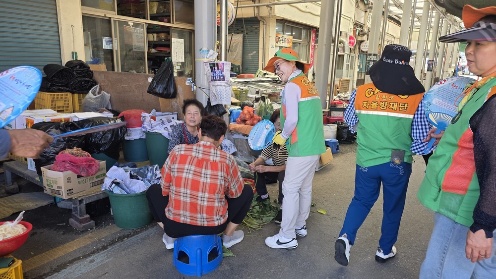 합천군 지역자율방재단, 폭염 대비 예찰활동 전개