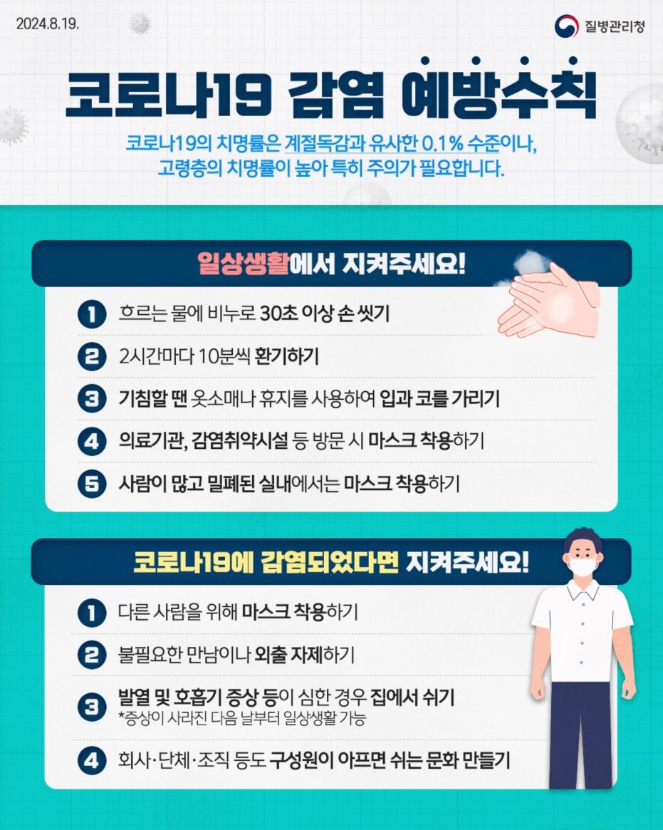 포항시, 코로나19 환자 증가에 따른 예방수칙 준수 당부