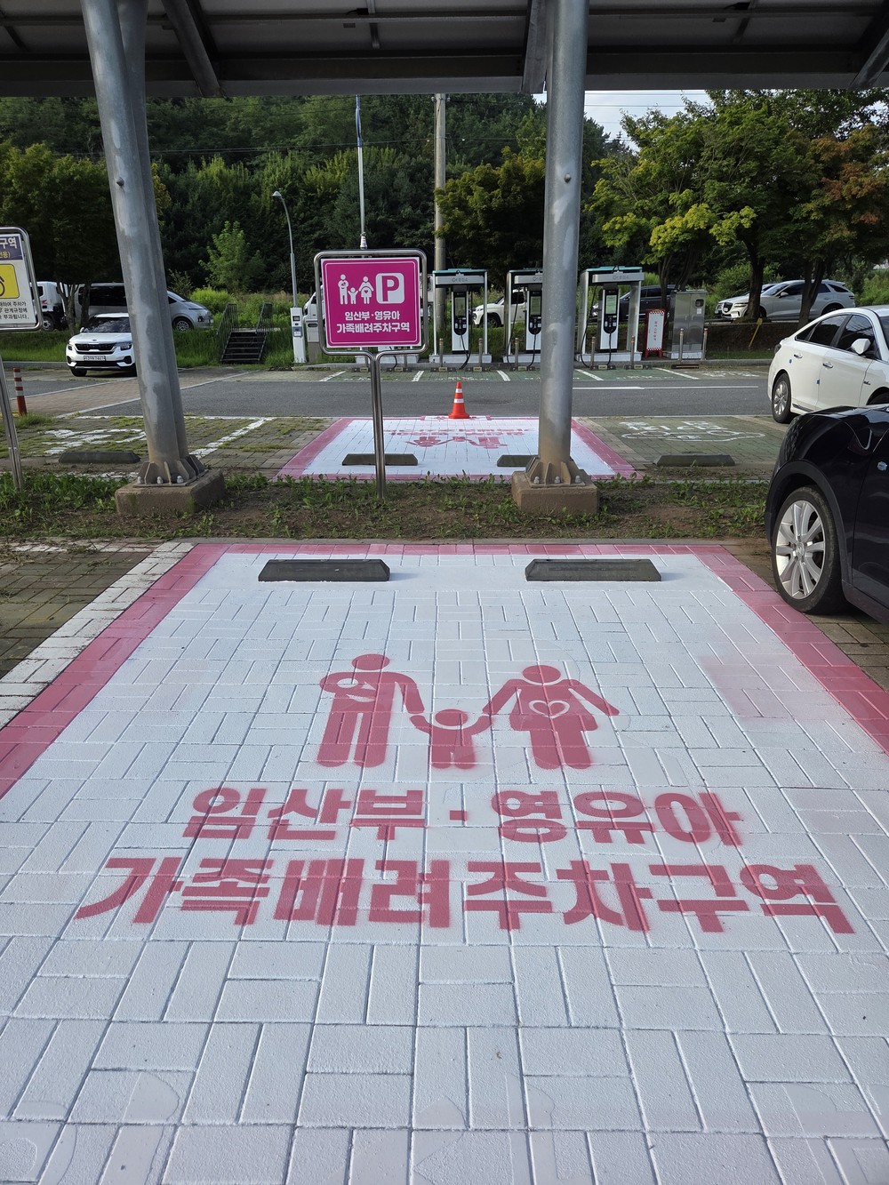 사천시, 시청사 주차장 내 임산부·영유아 가족배려주차구역 설치