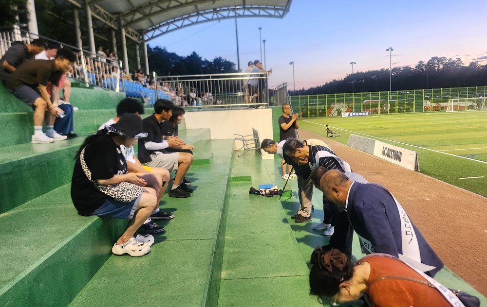 영해 인사문화실천운동 추진위, 중등 축구대회서 캠페인 펼쳐