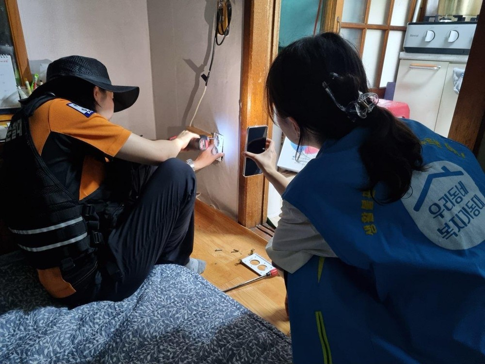 중앙동 복지기동대, 119생활안전순찰대와 합동 화재 예방 안전 점검