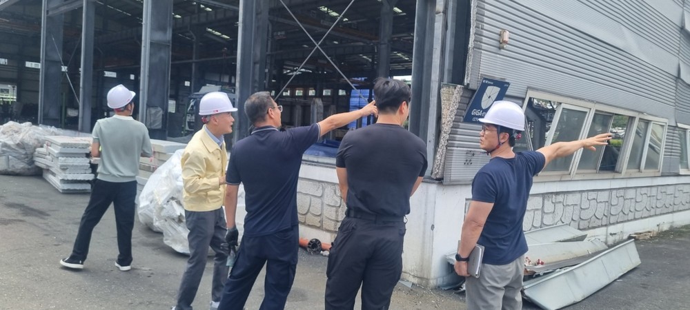 영천시, 화재(폭발) 사고 피해기업 긴급 안전점검 실시