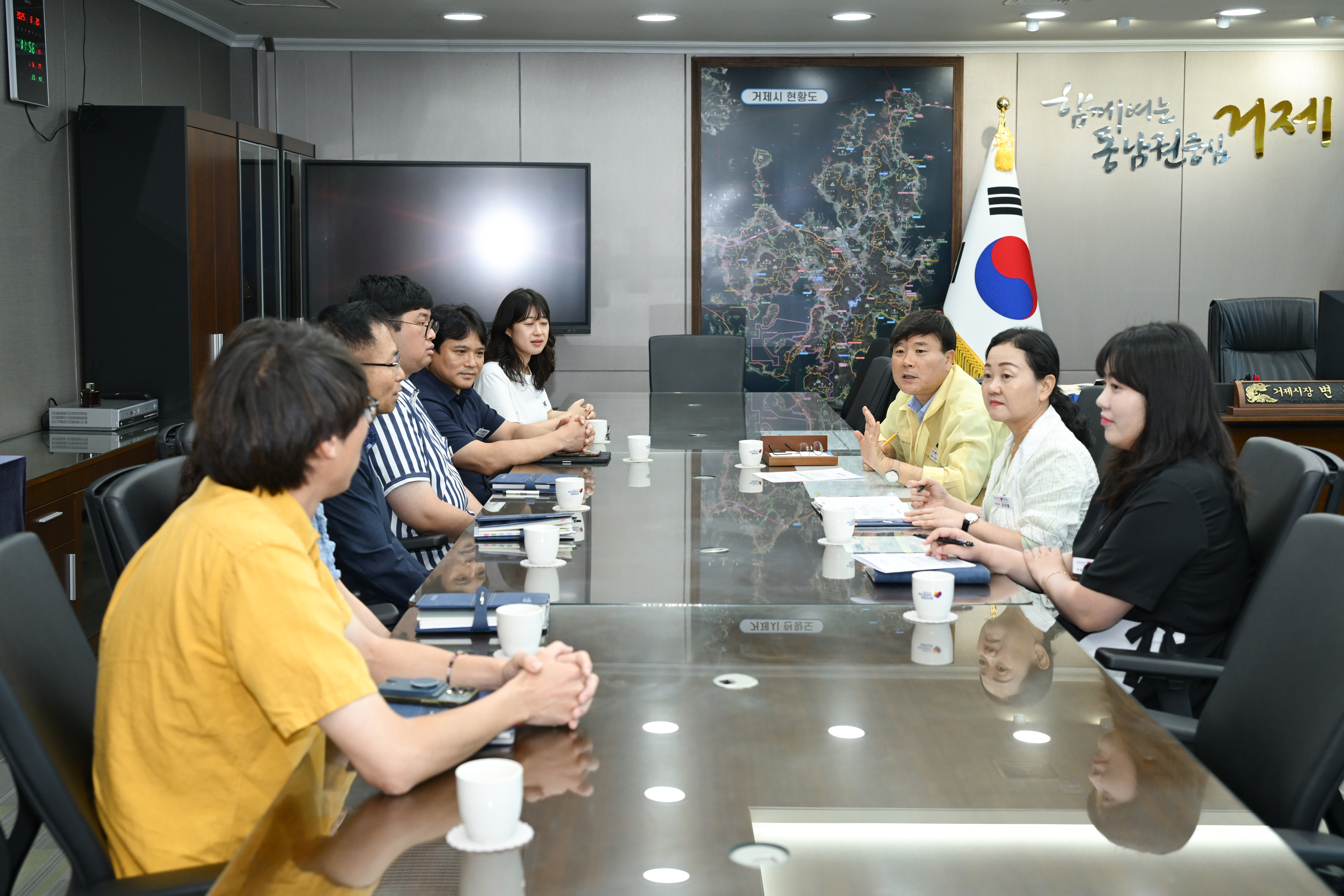 거제시장, 도로·기후환경 부서 민원 담당공무원과 소통간담회 가져
