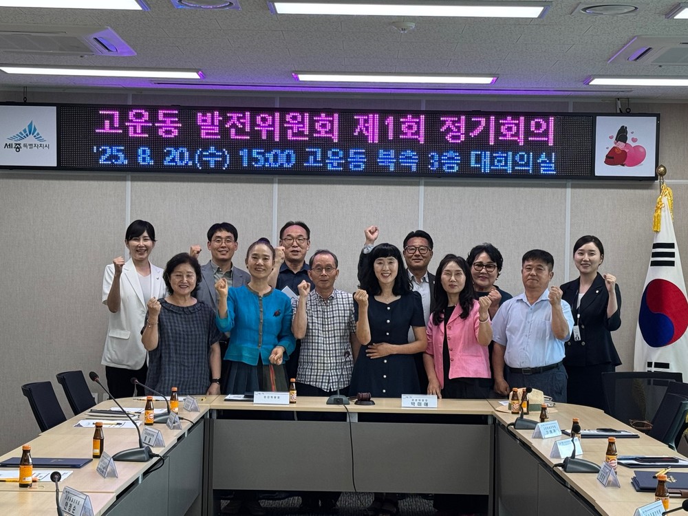 고운동 발전위원회 정식 출범, 정기회의 개최