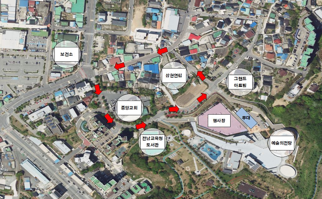 제49회 영광 군민의날 기념 한빛본부와 함께하는 광풍 군민 노래자랑 교통 통제구간 및 일방통행 구간 안내