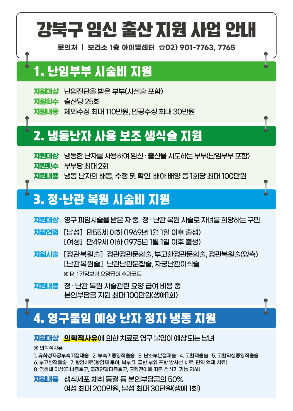 서울 강북구, 난임부부·가임력 보존 등 임신·출산 지원 강화