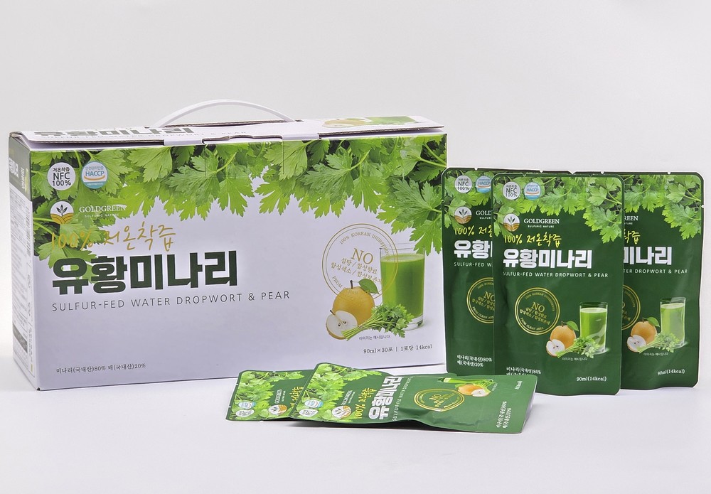 전남농업기술원, 저온착즙 ‘유황미나리 주스’ 개발