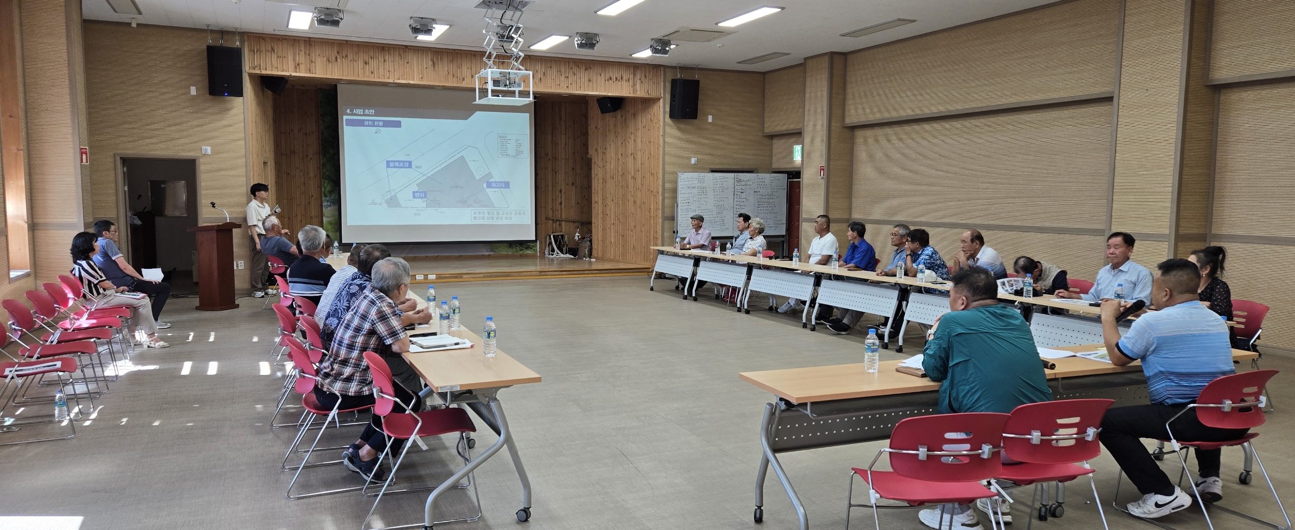 회화면, 농촌중심지활성화사업 야외생활쉼터 세부설계에 따른 의견청취회 가져