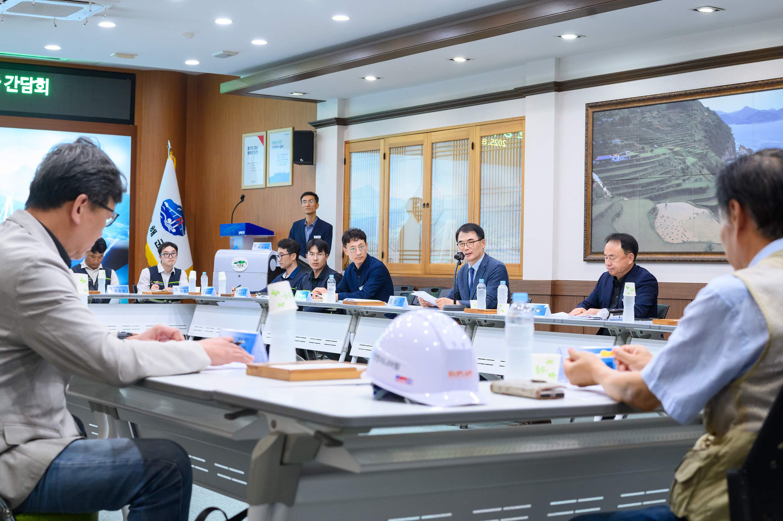 남해군, 청사신축 사업 공사관계자 간담회 개최