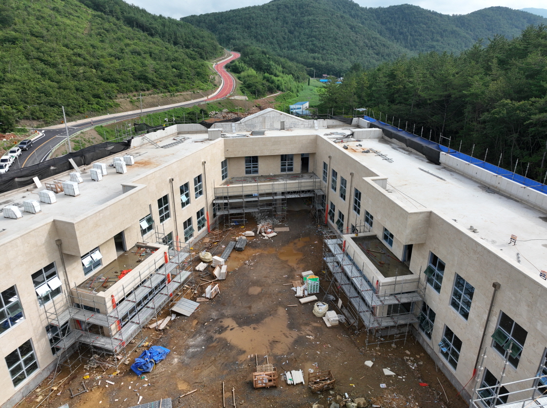 고흥군, 고흥군립하늘공원 공정률 75% 돌파. 내년 1월 문 연다