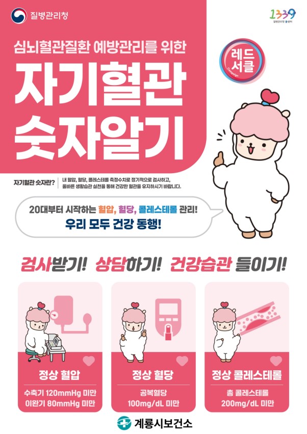 계룡시, ‘자기혈관 숫자알기, 레드서클 캠페인’ 전개
