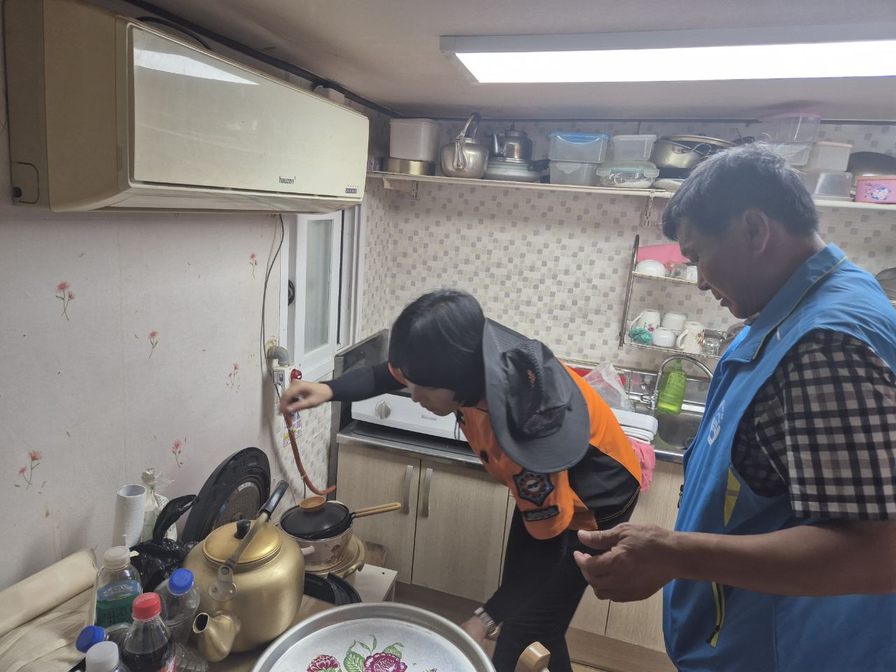 주삼동 복지기동대, 119생활안전순찰대와 합동 화재 안전점검 실시