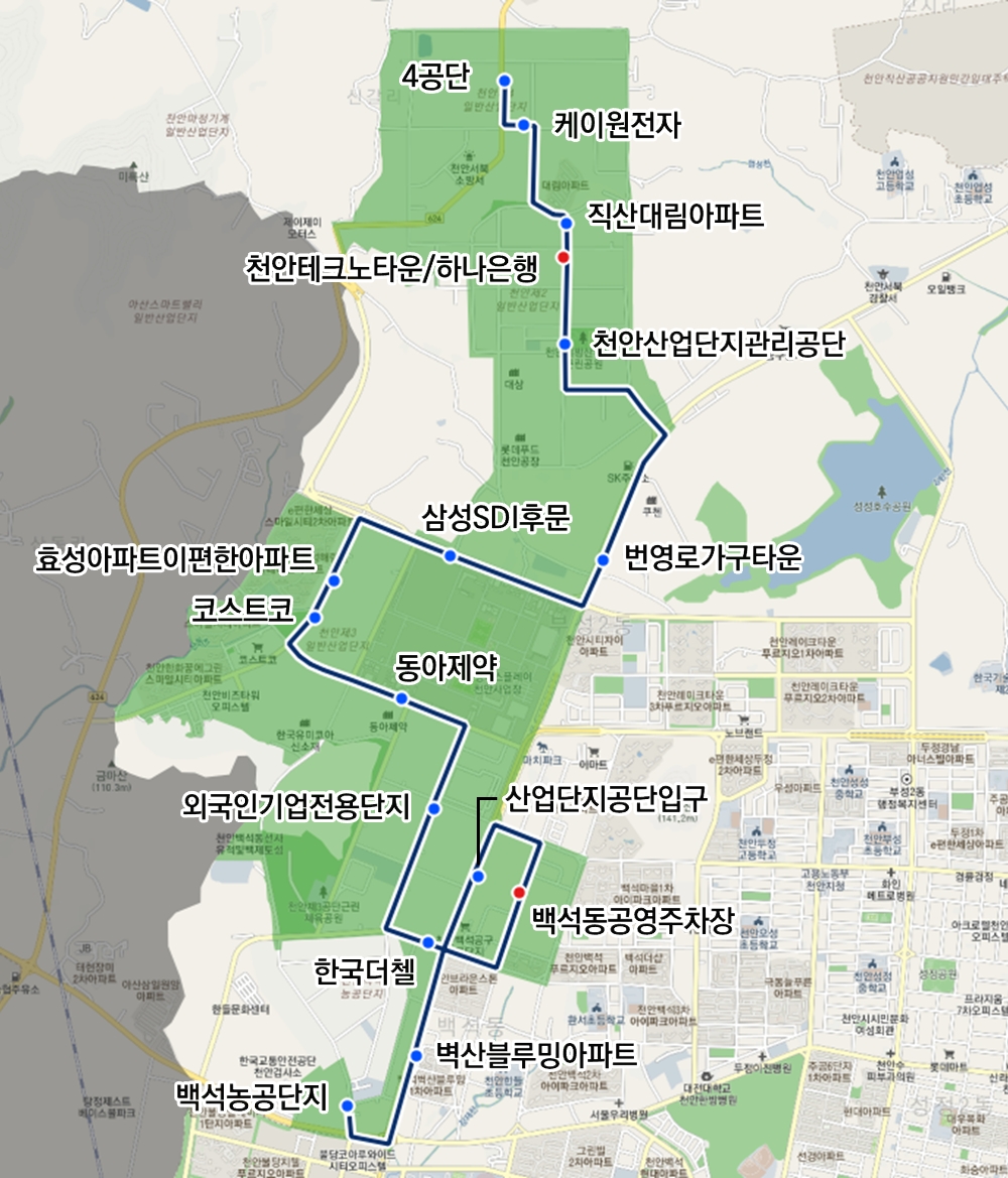 천안시, 산업단지 근로자 출퇴근 돕는 ‘스마트셔틀’ 시범 운행