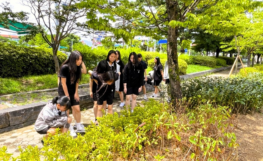학생이 직접 가꾸는 상주여중 학교숲, 관리도 교육도 ‘우수’