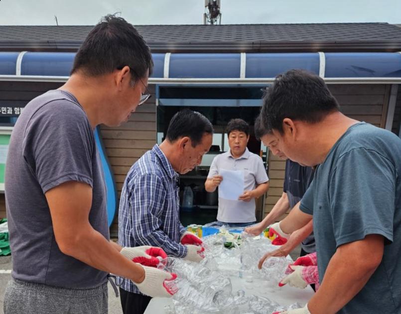 신둔면 남정2리, 재활용품 수거 활동 전개