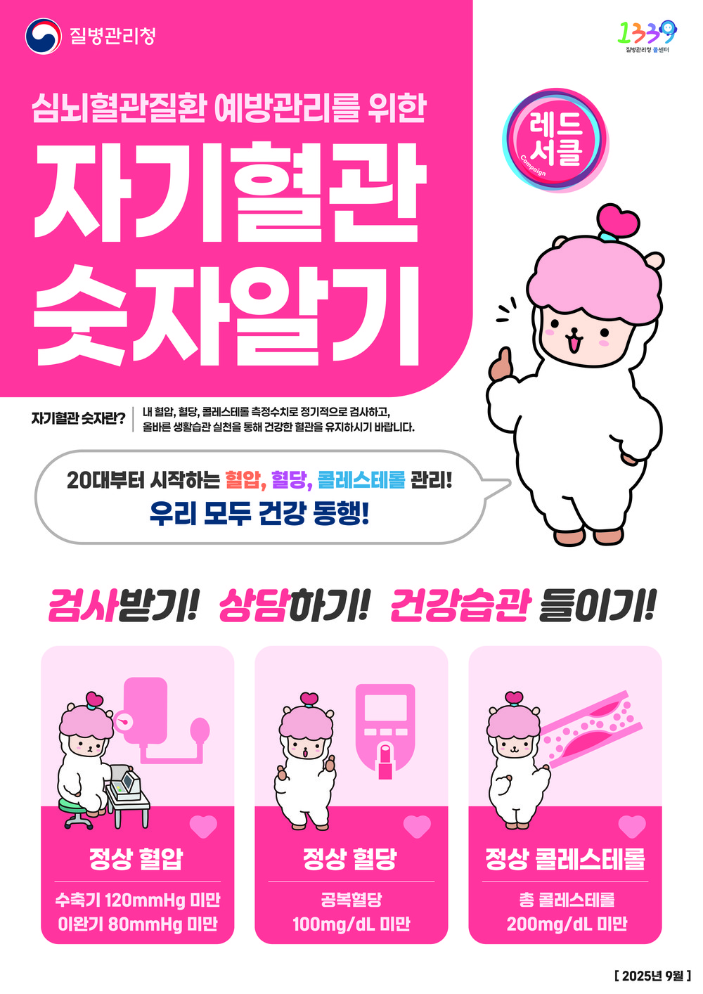 자기혈관 숫자 알고 심뇌혈관질환 예방하자!