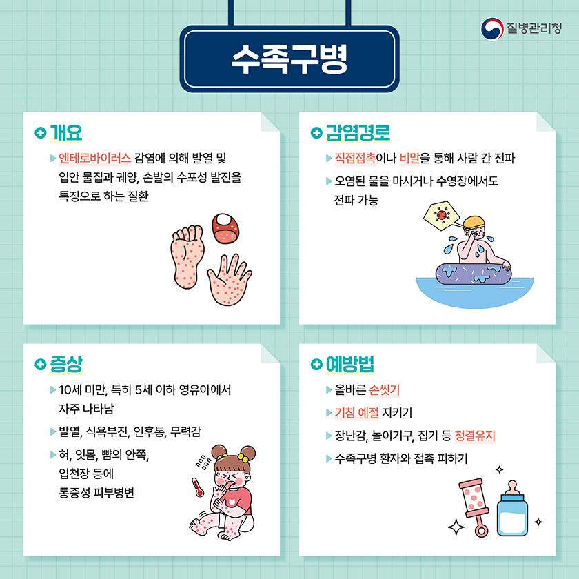 대구, 수족구병 발생 증가 주의 당부