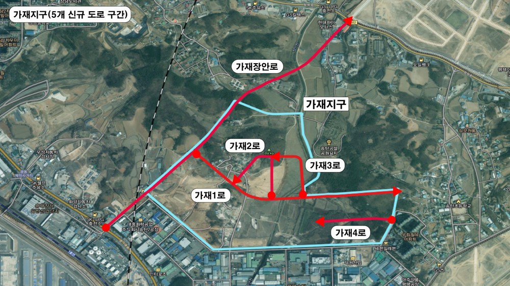 평택시, ‘평택 가재지구 도시개발사업지역’ 등 도로명 부여
