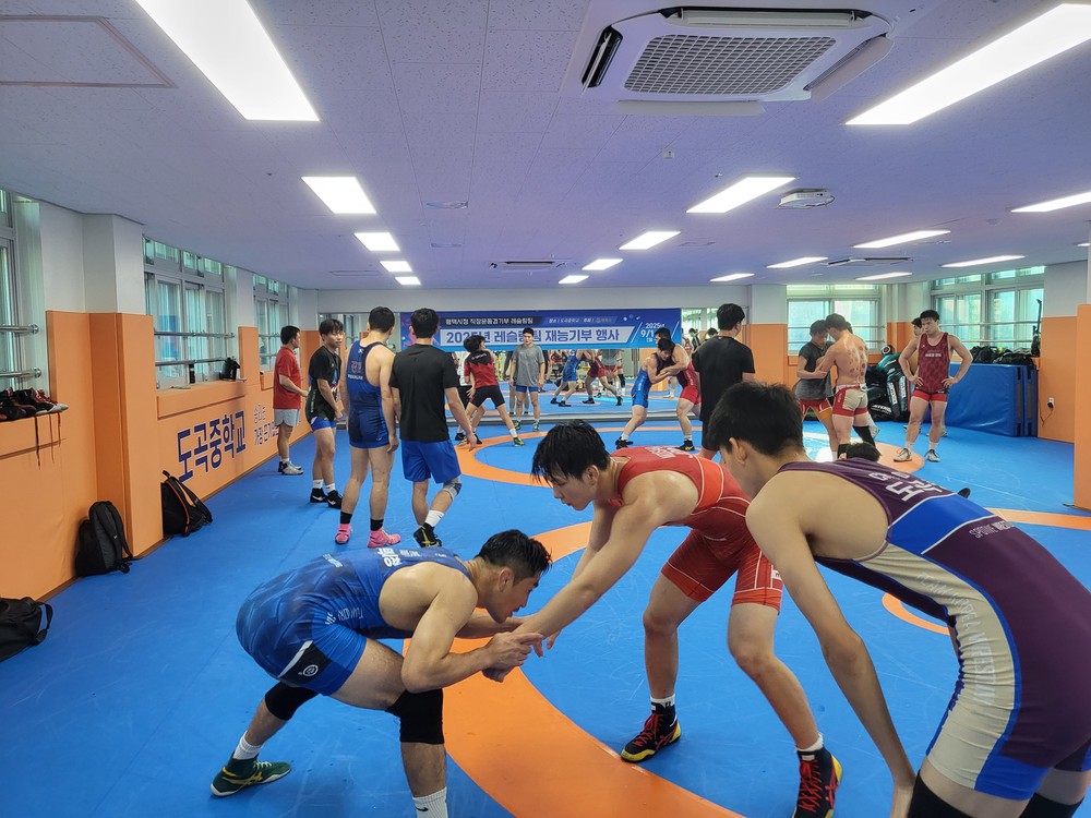 평택시청 레슬링팀, 청소년 대상 ‘레슬링 일일 교실’ 개최