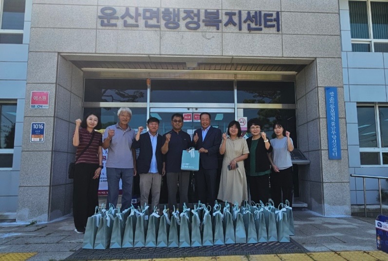 논현고잔동, 자매결연지 수해복구 현장 방문 및 격려품 전달