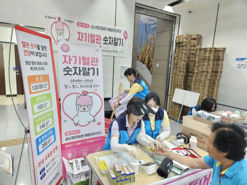 고창군, 심뇌혈관질환 예방관리 합동캠페인 실시