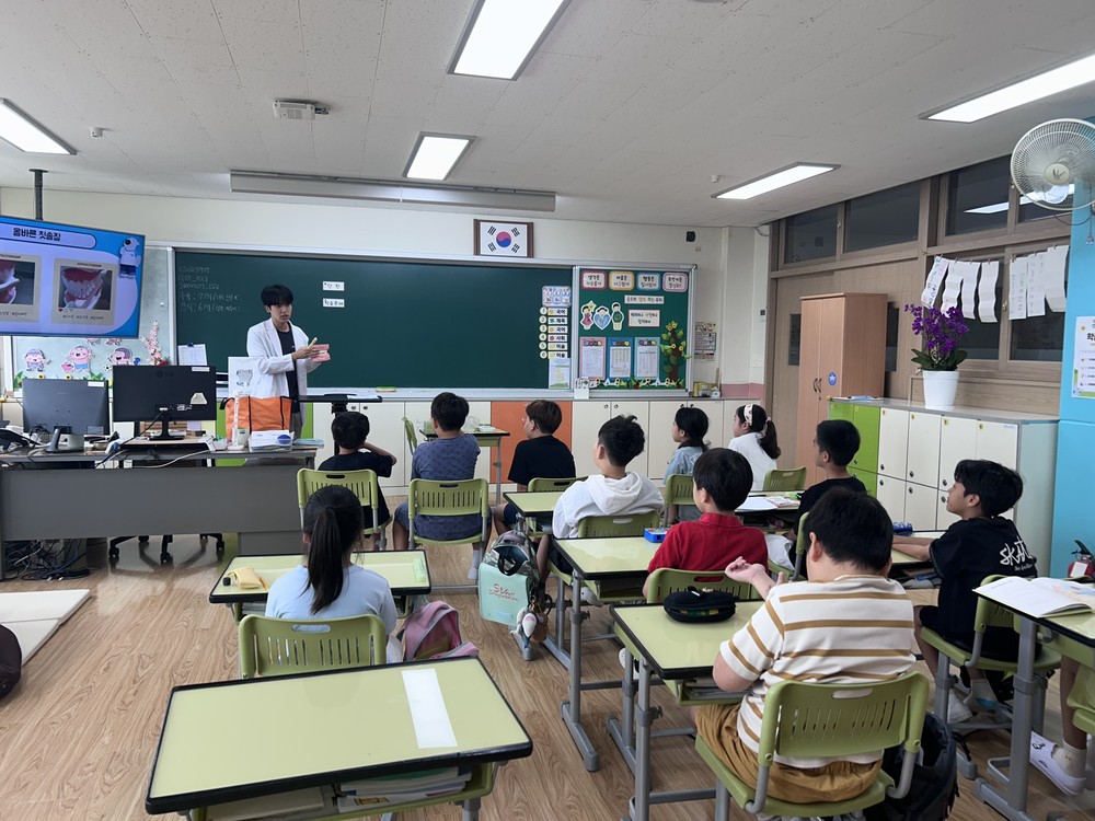 평택시 안중보건지소, 초등학생 대상 「바른양치, 튼튼치아!」구강보건교육 운영