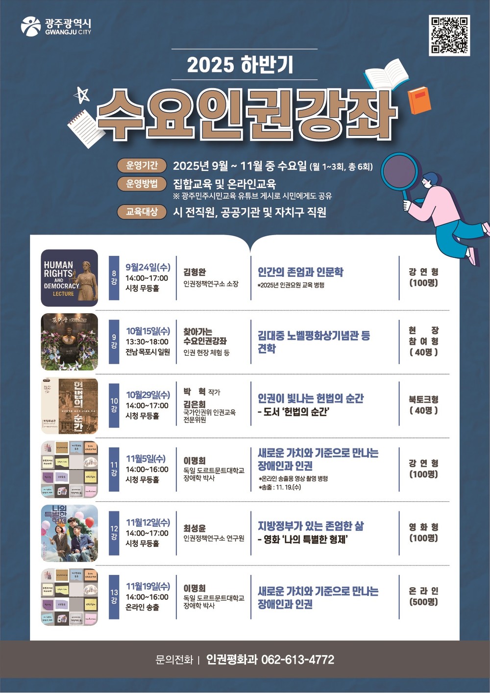 광주시, 수요인권강좌로 공직자 인권역량 강화