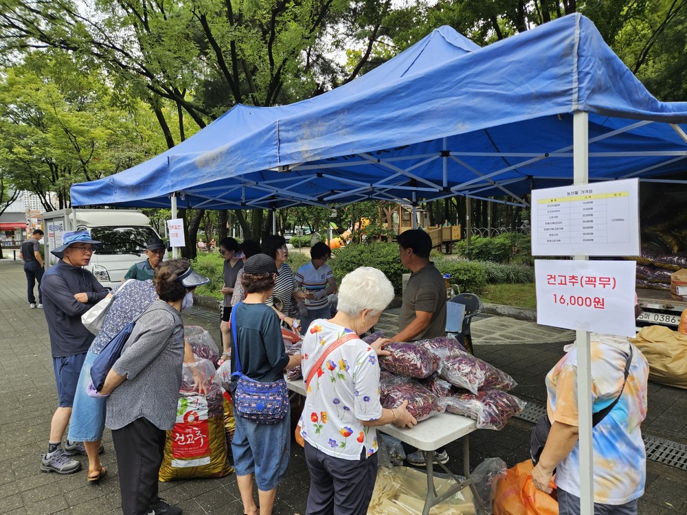수비면, 대구에서 농특산물 홍보 및 직거래행사 개최