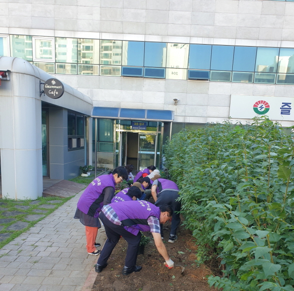 “가을꽃으로 물든 구리시 수택3동” 주민들과 함께 꽃 심기 행사 열어