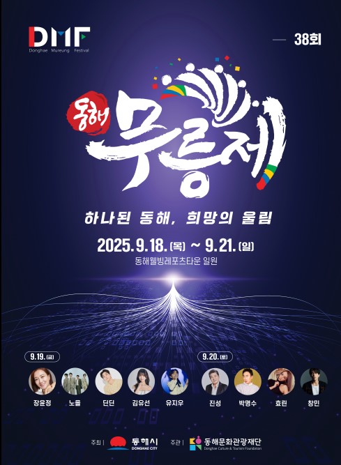 하나 된 동해, 희망의 울림’ 제38회 동해무릉제, 9월 18일 개막