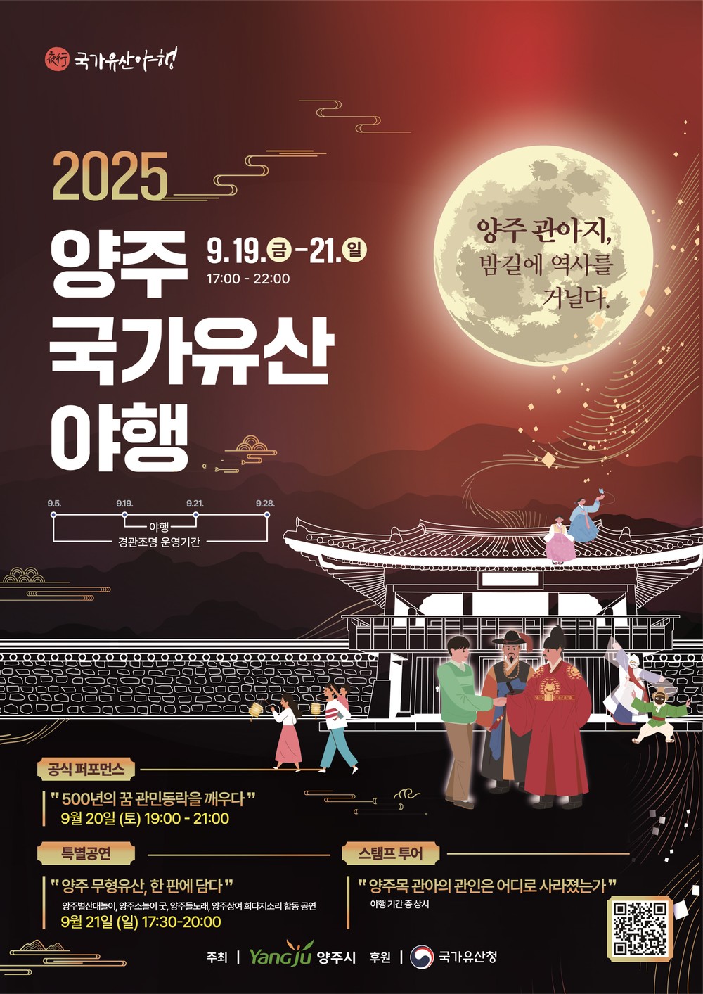 양주시, 2026년 국가유산 야행 공모사업 선정…7년 연속 대표 야간 문화유산 프로그램