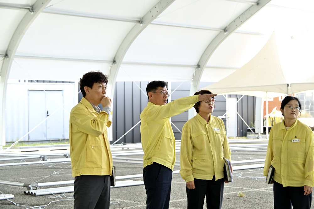 최훈식 장수군수, ‘제19회 장수 한우랑사과랑 축제’ 현장 점검