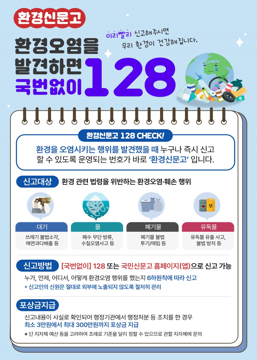 충북도, 추석 연휴 환경오염행위 특별감시 활동 전개