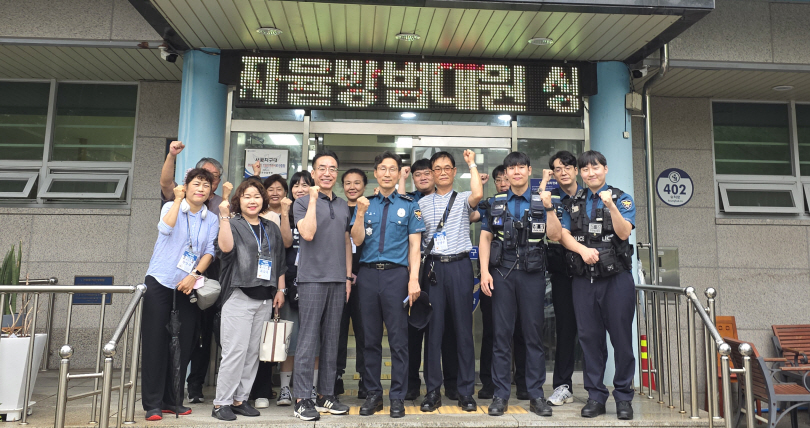 검암경서동 통장자율회, 서곶지구대와 미성년자 약취·유인 예방 안전활동 실시