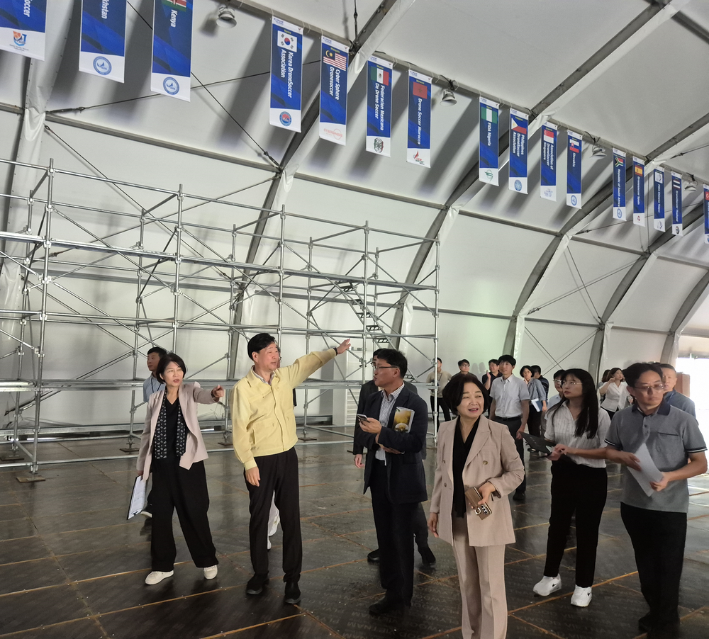 전주드론축구월드컵 손님맞이 ‘꼼꼼하게’
