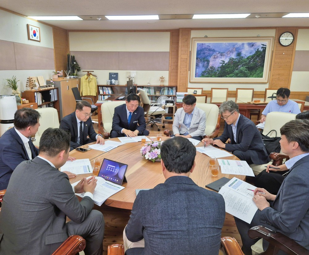 장성군, 산림청장에 국고사업 지원 요청