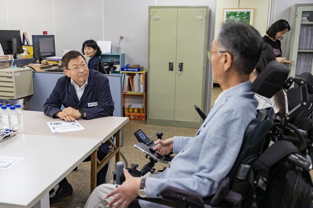 김경호 광진구청장, 추석 맞아 장애인 시설 방문… 소통의 시간