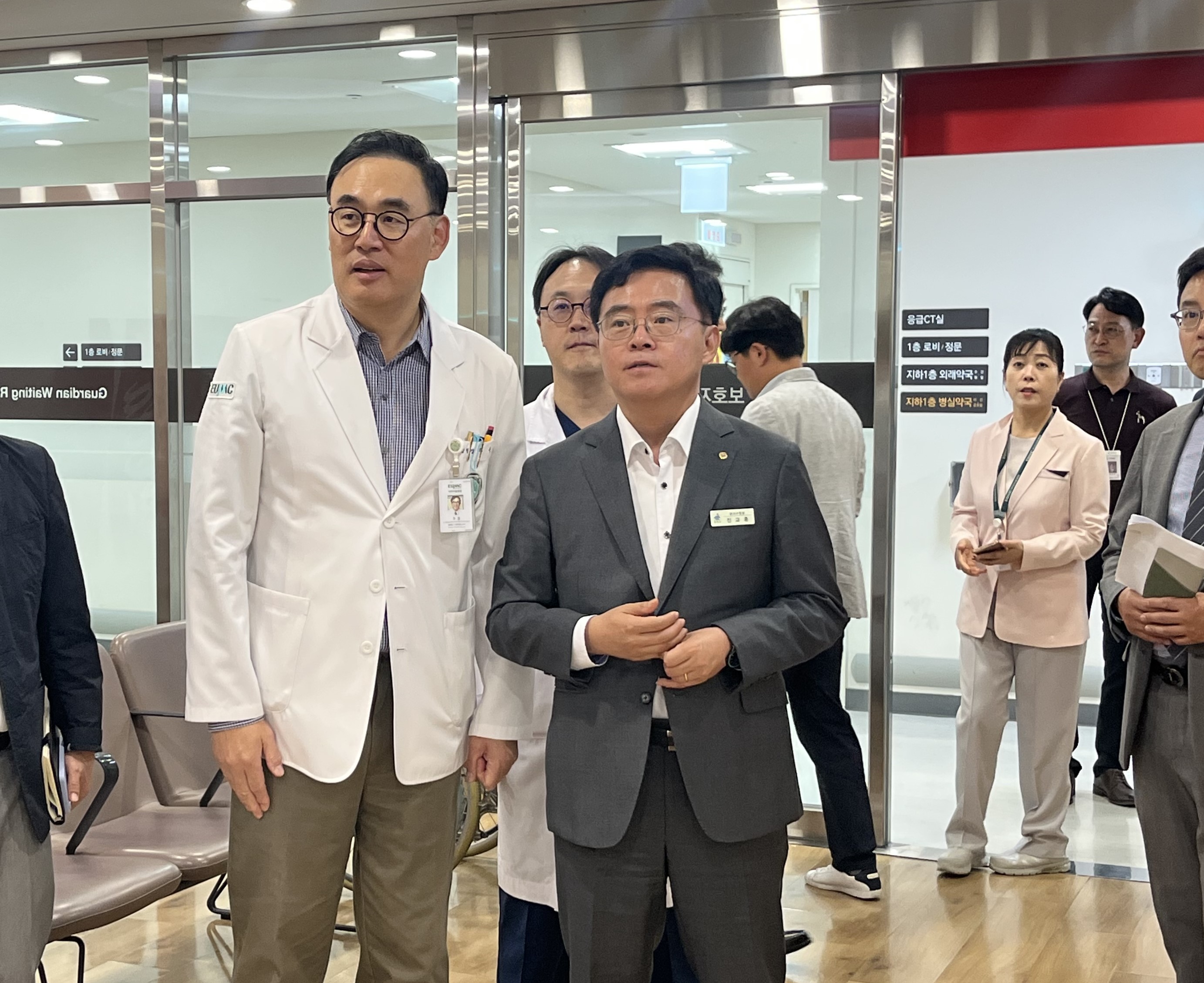 진교훈 강서구청장, 추석 연휴 응급의료 대응 상황 살펴