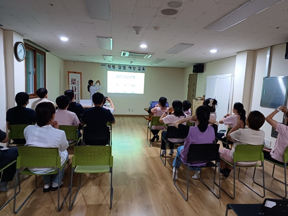함안군보건소, 장애인시설종사자 대상 올바른 손씻기기침예절 등 감염병예방교육 실시