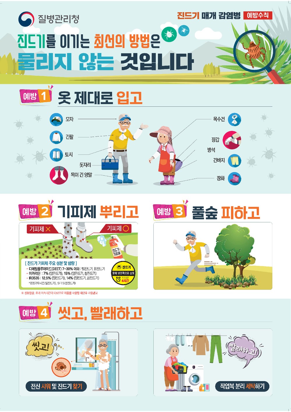 “진드기 매개 감염병 조심”…광양시, 예방수칙 준수 당부