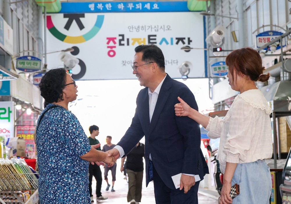 대전시, 추석 앞두고 전통시장 찾아 상인 격려