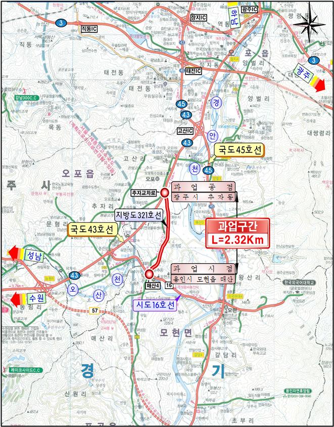 경기도, 지방도321호선 매산~일산간 확포장 완공. 9월 25일 개통