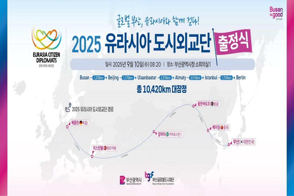 도시와 도시를 잇는 교류의 여정, '2025 유라시아 도시외교단' 출정!