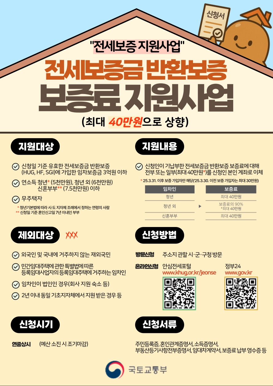 아산시, 전세보증금 반환보증 보증료 지원 연말까지 지속 추진