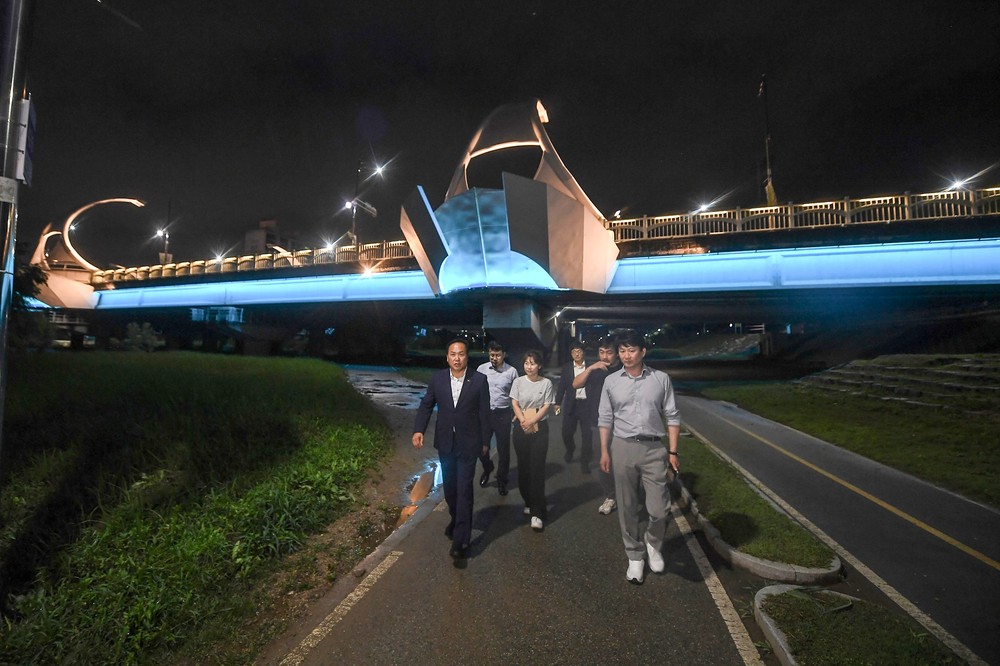 오산시, 오산천 일대 경관조명으로 어둠 밝힌다