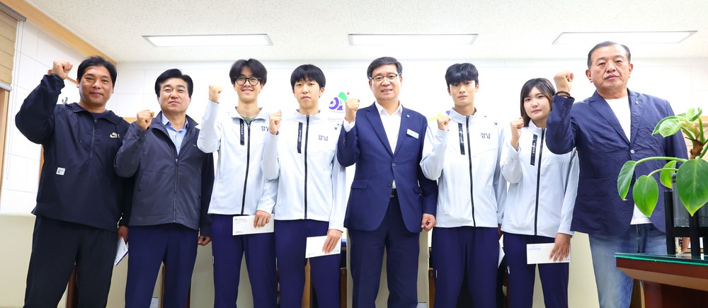 진병영 함양군수, 제106회 전국체육대회 출전선수 격려