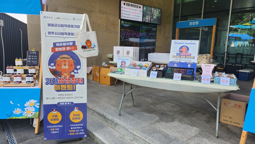 봉화군, ‘2025년 사회적경제기업 홍보특판전’ 성료