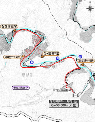 태백시, 철암·장성2분구 하수관로 정비사업 본격 추진